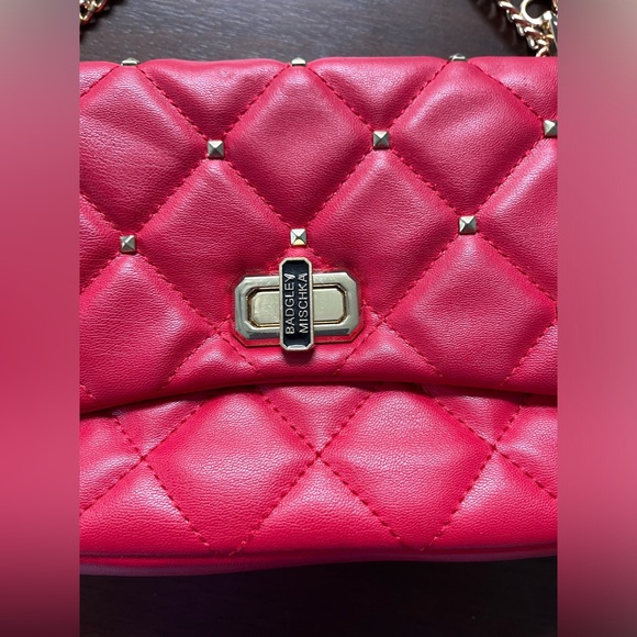 Badgley Mischka quilted shoulder bag - Picture 4 of 8